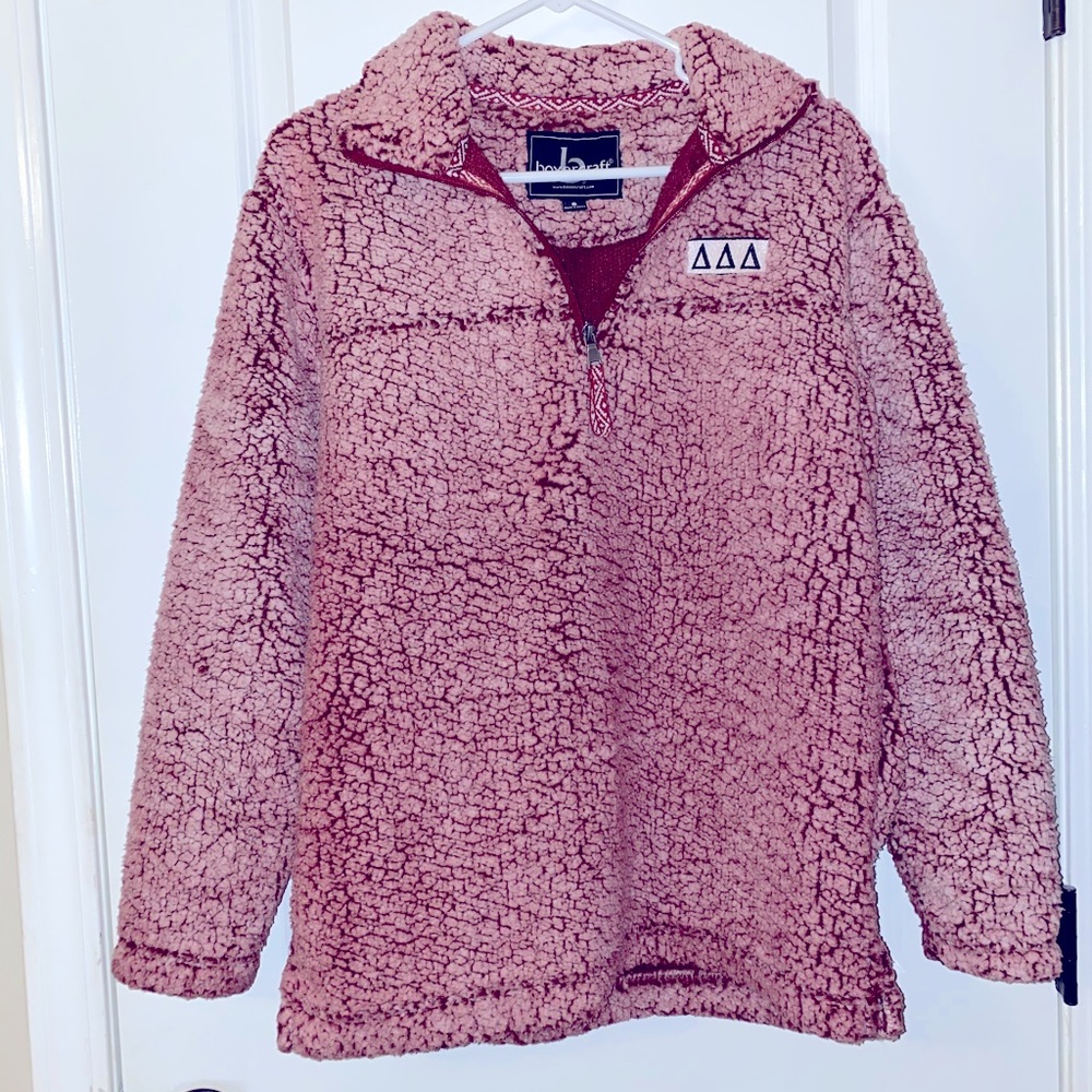 Tri Delta/ Delta Delta Delta fuzzy pullover